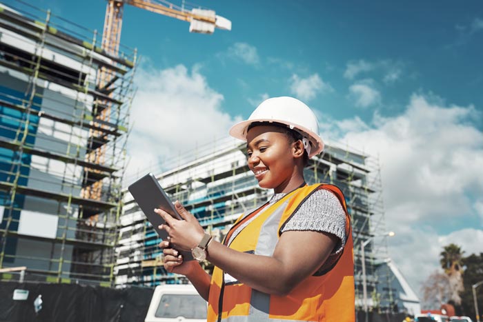 eComm Construction Management Software in use in the field