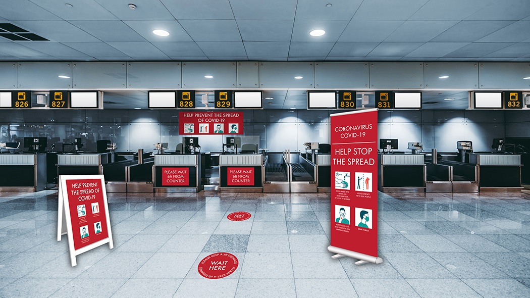 Large Facility & Airport COVID-19 Graphics